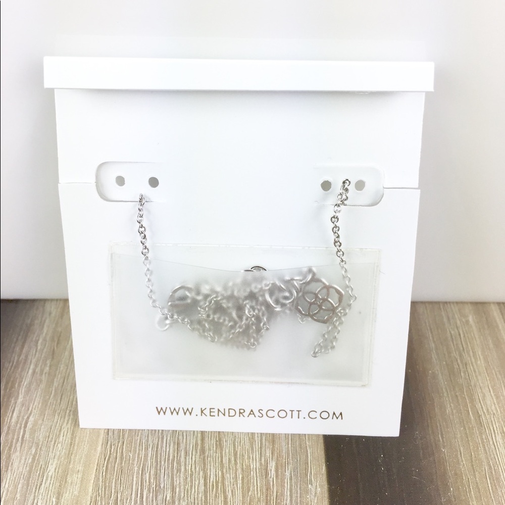 Kendra Scott Elisa peridot silver necklace - Picture 2 of 3